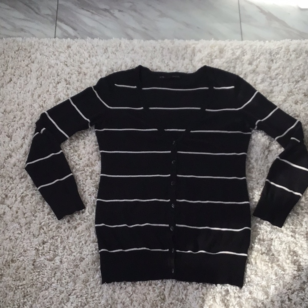 Maurices long striped cardigan